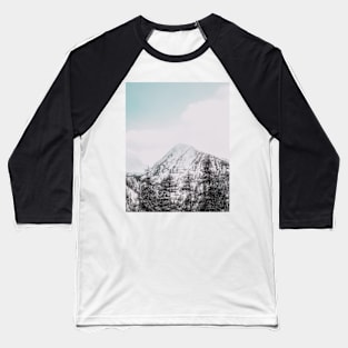 Mountains, Blue, Nature, Fashion print, Scandinavian art, Modern art, Wall art, Print, Minimalistic, Modern Baseball T-Shirt